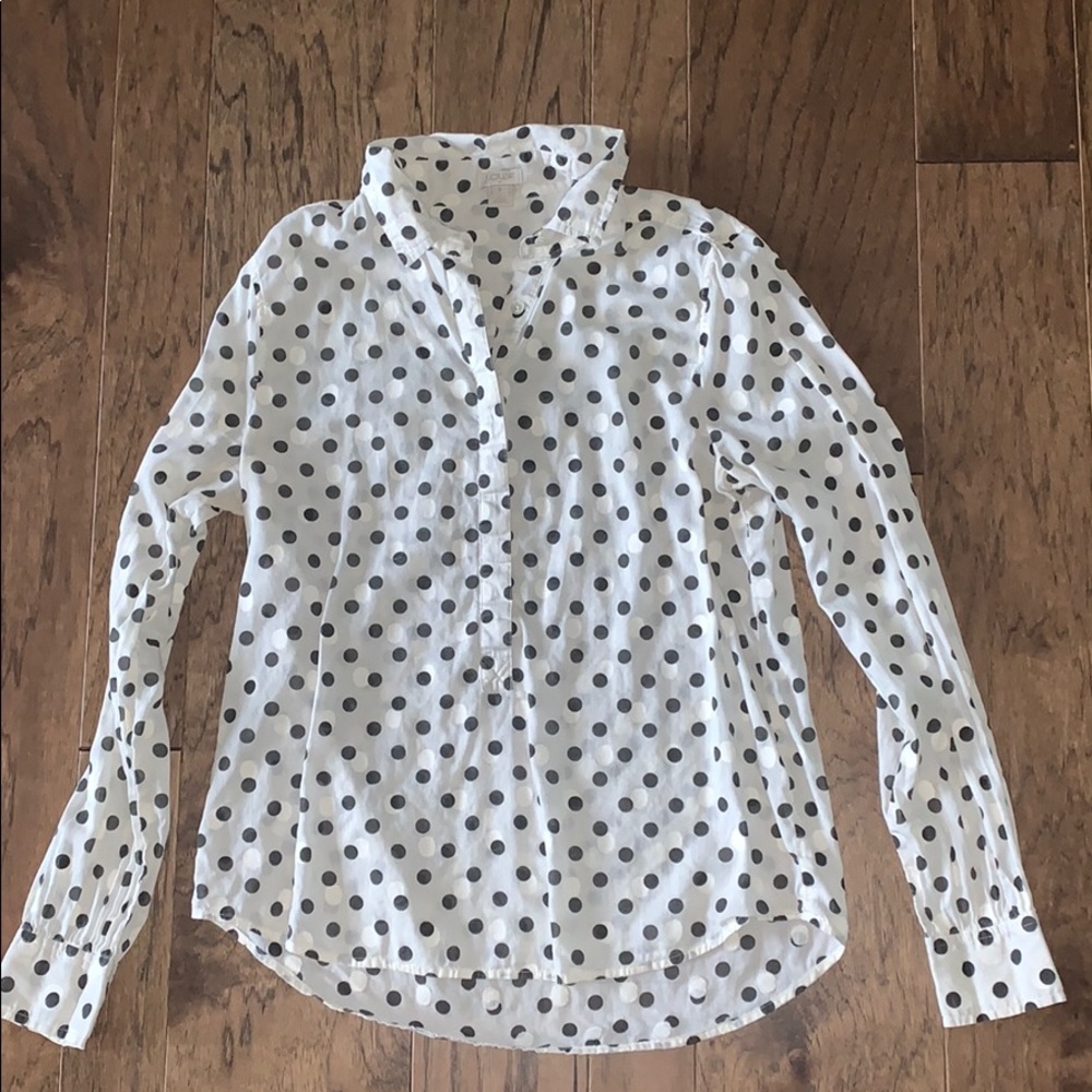 J. Crew Polka Dot Blouse